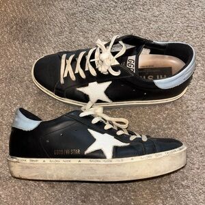 Golden Goose Black and White Sneakers